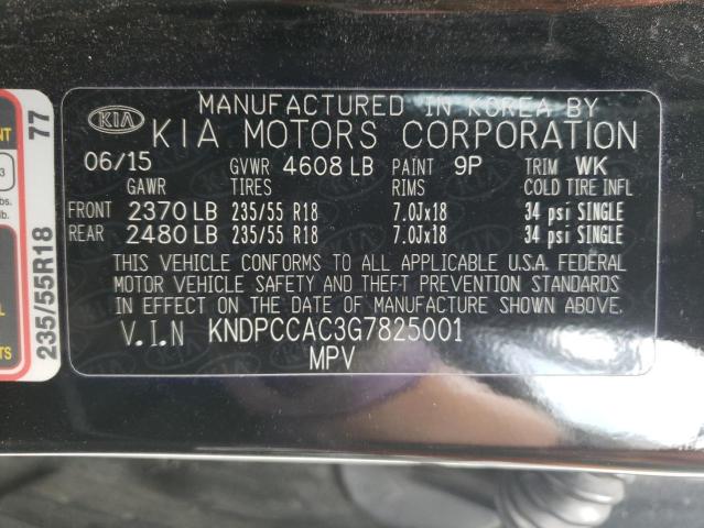 Photo 10 from auction – 2016 KIA SPORTAGE E with VIN KNDPCCAC3G7825001