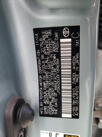 Photo 10 from auction – 2015 TOYOTA PRIUS with VIN JTDKN3DU0F1898384
