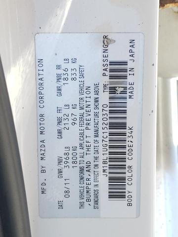 Foto 10 de la subasta – 2012 MAZDA 3 I con VIN JM1BL1UG7C1520370