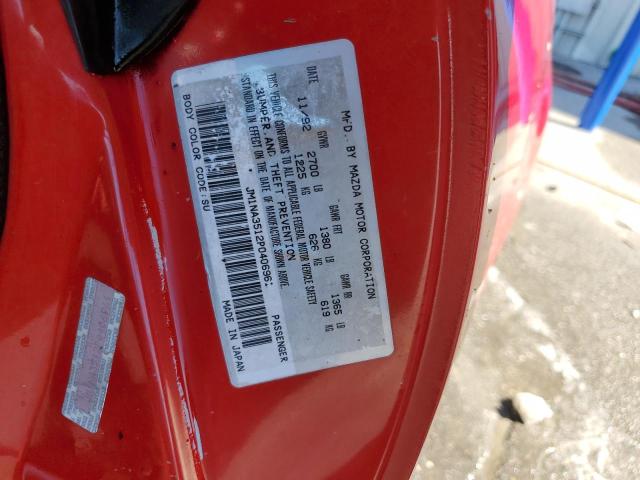 Photo 10 from auction – 1993 MAZDA MX-5 MIATA with VIN JM1NA3512P0406961