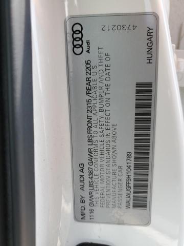 Photo 10 from auction – 2017 AUDI A3 PREMIUM with VIN WAUAUGFF9H1041789