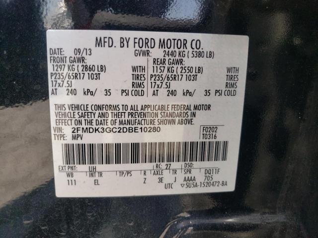 Photo 10 from auction – 2013 FORD EDGE SE with VIN 2FMDK3GC2DBE10280