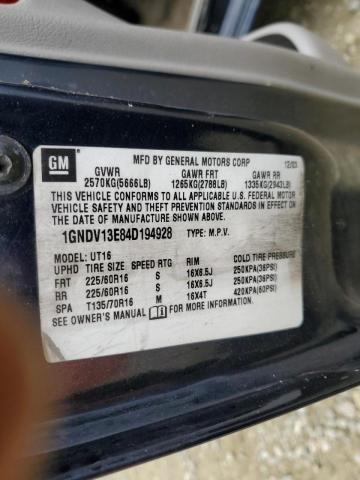 Photo 10 from auction – 2004 CHEVROLET VENTURE LU with VIN 1GNDV13E84D194928