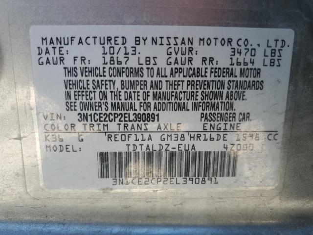 Photo 10 from auction – 2014 NISSAN VERSA NOTE with VIN 3N1CE2CP2EL390891