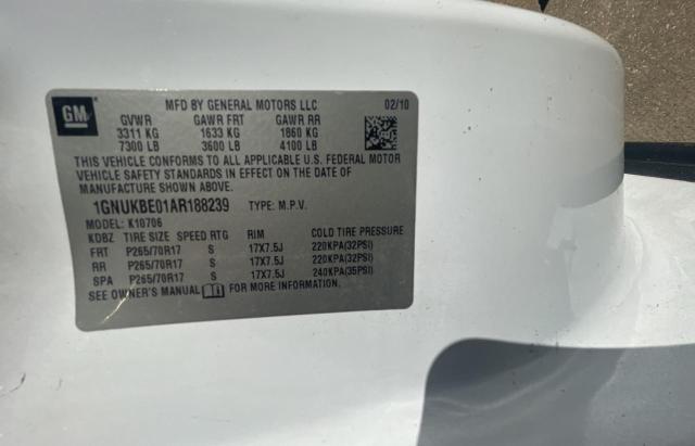 Photo 10 from auction – 2010 CHEVROLET TAHOE K150 with VIN 1GNUKBE01AR188239