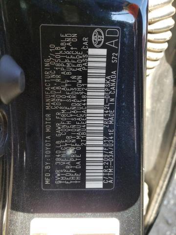 Photo 10 from auction – 2010 TOYOTA COROLLA BA with VIN 2T1BU4EE5AC448721