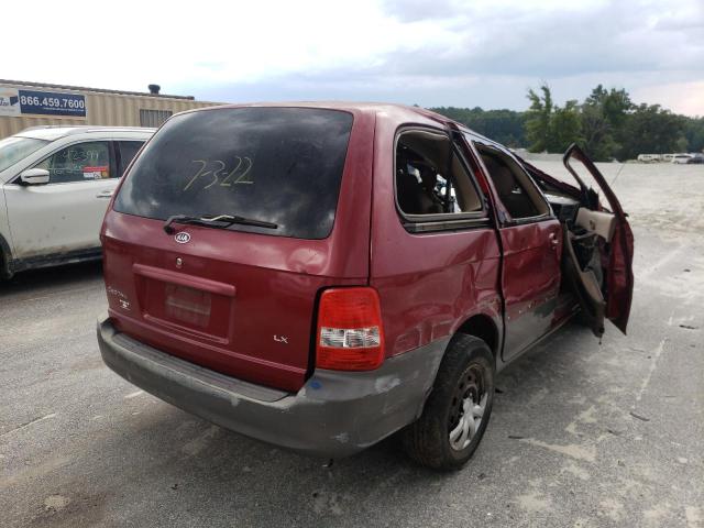 Photo 4 from auction – 2003 KIA SEDONA EX with VIN KNDUP131636414019