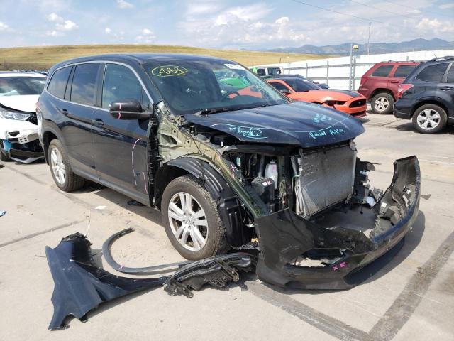 HONDA PILOT LX 2017 with VIN 5FNYF6H17HB101891 - Photo from auction