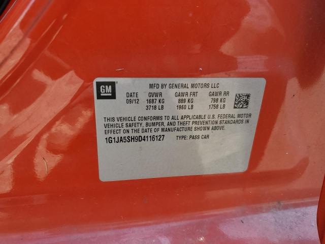 Photo 10 from auction – 2013 CHEVROLET SONIC LS with VIN 1G1JA5SH9D4116127