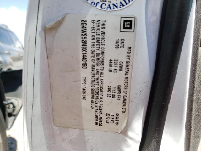 Photo 10 from auction – 1999 BUICK CENTURY CU with VIN 2G4WS52M9X1440150