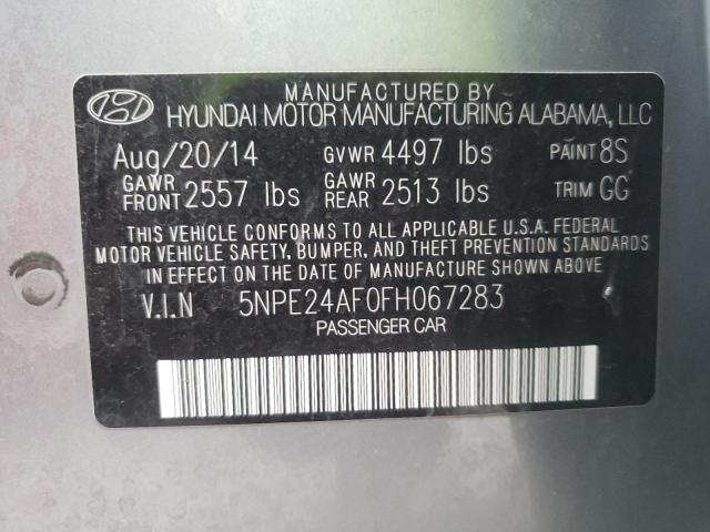 Photo 10 from auction – 2015 HYUNDAI SONATA SE with VIN 5NPE24AF0FH067283
