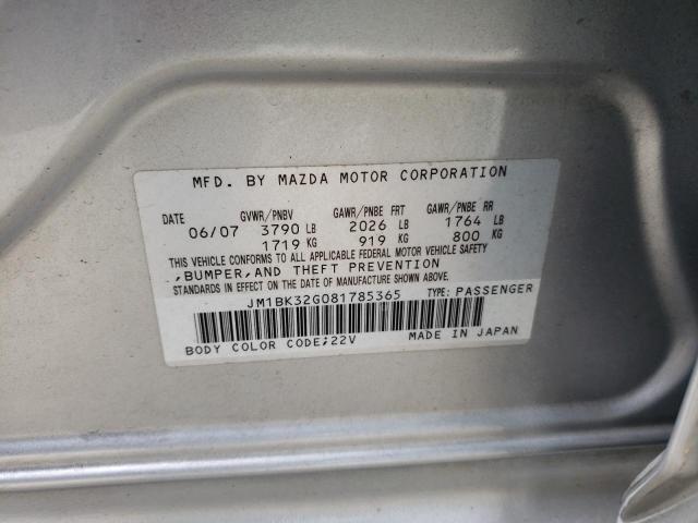Photo 10 from auction – 2008 MAZDA 3 I with VIN JM1BK32G081785365