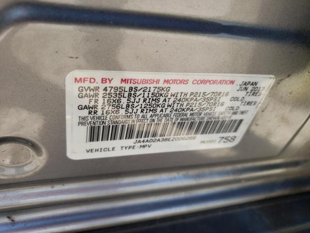 Фото 10 с аукциона – 2014 MITSUBISHI OUTLANDER с VIN JA4AD2A38EZ006266