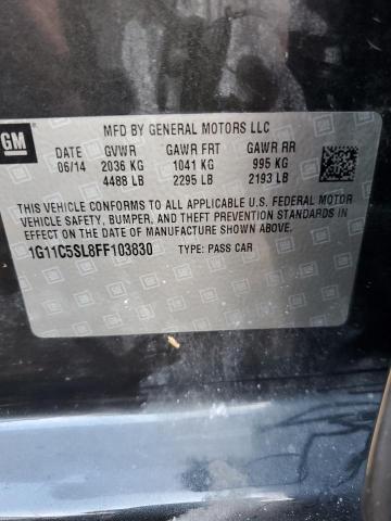 Photo 10 from auction – 2015 CHEVROLET MALIBU 1LT with VIN 1G11C5SL8FF103830