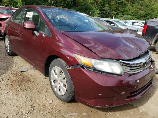 HONDA CIVIC LX 2012 with VIN 2HGFB2F58CH584281 - Photo from auction