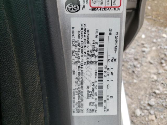 Photo 10 from auction – 2013 FORD FIESTA SE with VIN 3FADP4BJ2DM158701