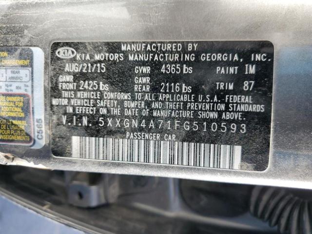 Photo 10 from auction – 2015 KIA OPTIMA EX with VIN 5XXGN4A71FG510593