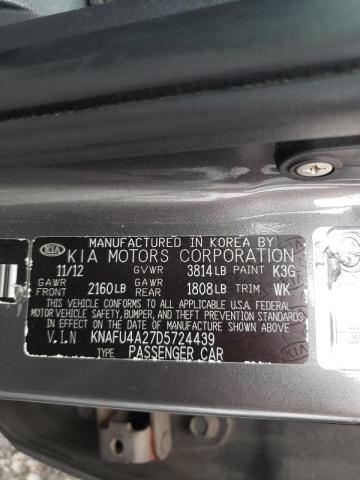 Photo 10 from auction – 2013 KIA FORTE EX with VIN KNAFU4A27D5724439