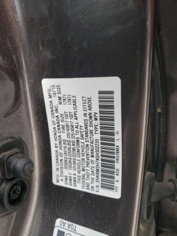Photo 10 from auction – 2016 HONDA CR-V EXL with VIN 2HKRM3H7XGH502235