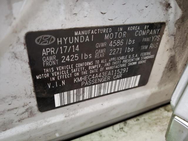 Photo 10 from auction – 2014 HYUNDAI SONATA HYB with VIN KMHEC4A43EA115291