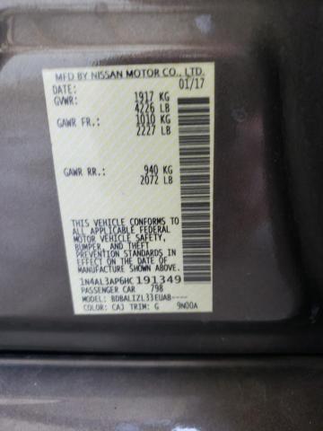 Photo 10 from auction – 2017 NISSAN ALTIMA 2.5 with VIN 1N4AL3AP6HC191349