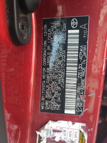 Photo 10 from auction – 2007 TOYOTA COROLLA CE with VIN JTDBR32E570120234