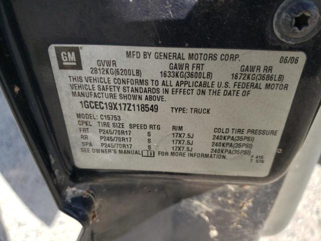 Photo 10 from auction – 2007 CHEVROLET SILVERADO with VIN 1GCEC19X17Z118549