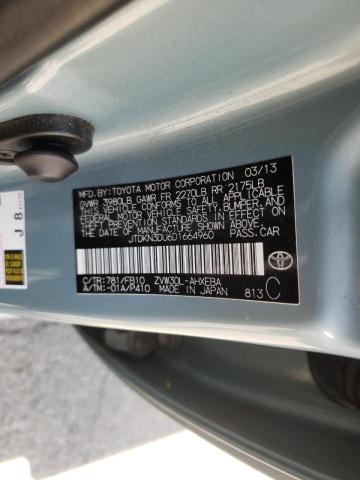 Photo 10 from auction – 2013 TOYOTA PRIUS with VIN JTDKN3DU6D1664960