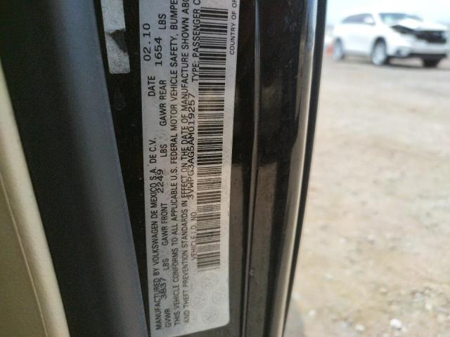 Photo 10 from auction – 2010 VOLKSWAGEN NEW BEETLE with VIN 3VWPG3AG5AM019257