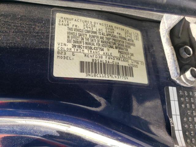 Photo 10 from auction – 2009 NISSAN VERSA S with VIN 3N1BC11E59L437754