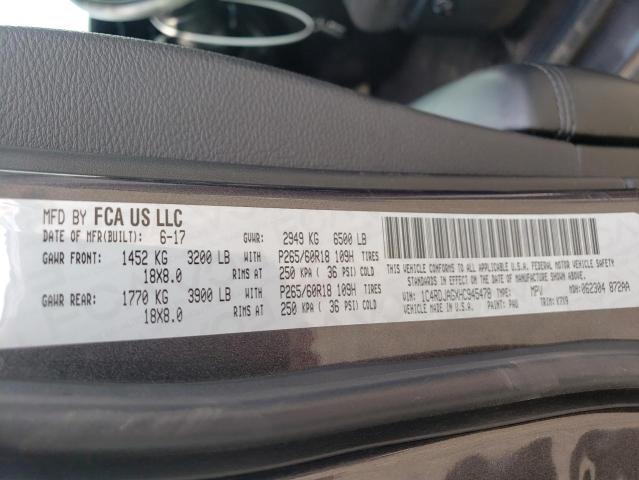 Photo 10 from auction – 2017 DODGE DURANGO SX with VIN 1C4RDJAGXHC945478