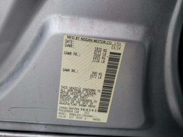 Photo 10 from auction – 2014 NISSAN ALTIMA 2.5 with VIN 1N4AL3AP2EN364543