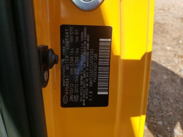 Photo 10 from auction – 2012 HYUNDAI VELOSTER with VIN KMHTC6AD7CU056163