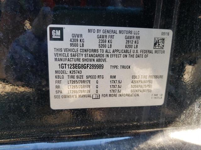 Photo 10 from auction – 2016 GMC SIERRA K25 with VIN 1GT12SEG8GF289989