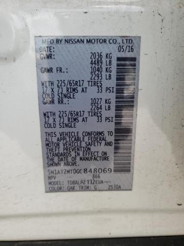 Photo 10 from auction – 2016 NISSAN ROGUE S with VIN 5N1AT2MT0GC848069