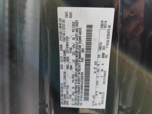 Photo 10 from auction – 2013 FORD ESCAPE TIT with VIN 1FMCU9J94DUC09559