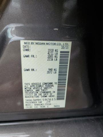 Photo 10 from auction – 2015 NISSAN ALTIMA 2.5 with VIN 1N4AL3AP8FC597615