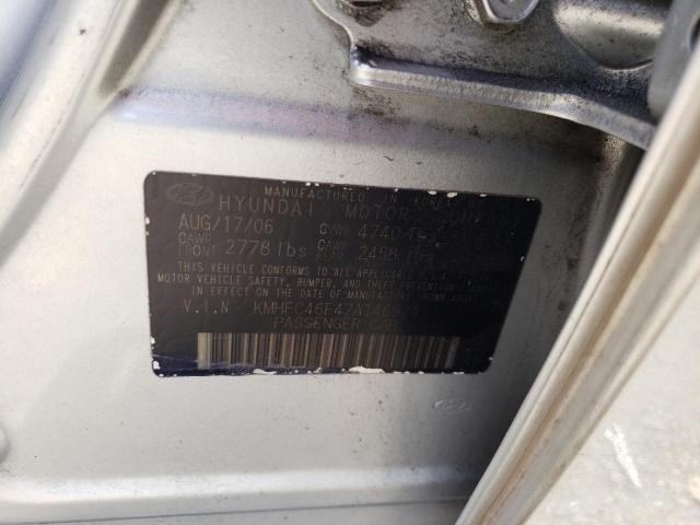 Photo 10 from auction – 2007 HYUNDAI AZERA SE with VIN KMHFC46F47A146924