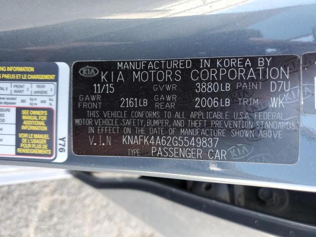 Photo 10 from auction – 2016 KIA FORTE LX with VIN KNAFK4A62G5549837