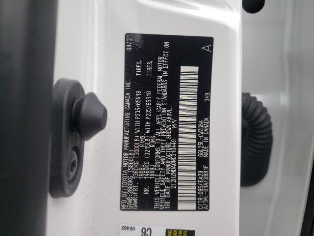 Photo 10 from auction – 2022 LEXUS RX 350 with VIN 2T2HZMDA0NC310449