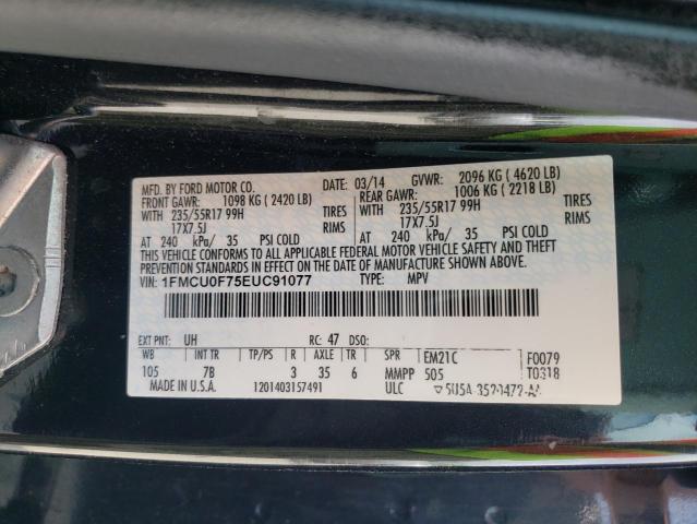 Photo 10 from auction – 2014 FORD ESCAPE S with VIN 1FMCU0F75EUC91077