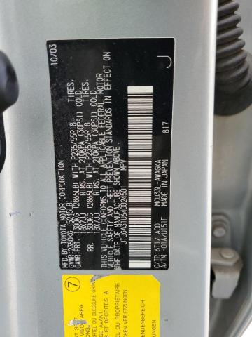 Photo 10 from auction – 2004 LEXUS RX 330 with VIN JTJGA31U640024501