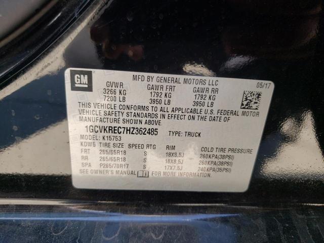 Photo 10 from auction – 2017 CHEVROLET SILVERADO with VIN 1GCVKREC7HZ362485