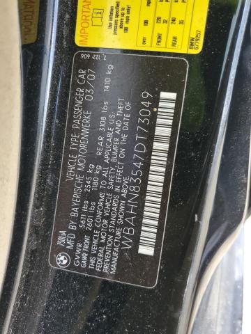 Photo 10 from auction – 2007 BMW 750 with VIN WBAHN83547DT73049
