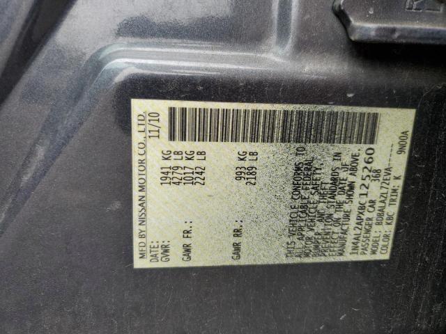 Photo 10 from auction – 2011 NISSAN ALTIMA BAS with VIN 1N4AL2APXBC125260