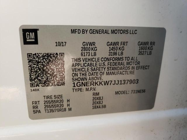 Photo 10 from auction – 2018 CHEVROLET TRAVERSE P with VIN 1GNERKKW7JJ137903