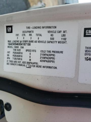Photo 10 from auction – 2003 BUICK PARK AVENU with VIN 1G4CW54K634167136