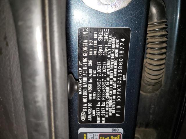 Photo 10 from auction – 2011 KIA SORENTO BA with VIN 5XYKTCA15BG018774