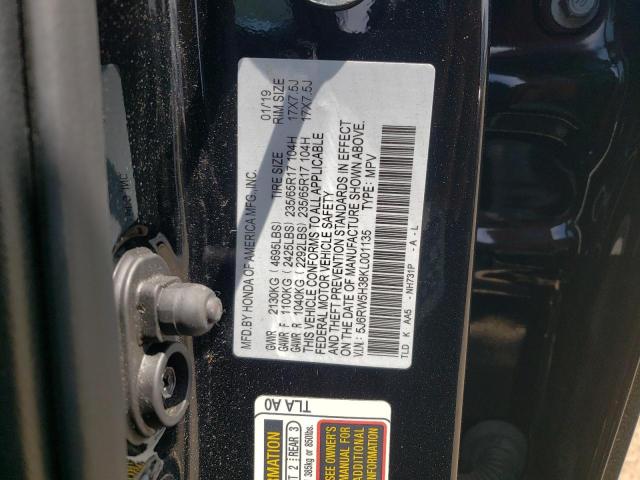 Photo 10 from auction – 2019 HONDA CRV with VIN 5J6RW5H38KL001135