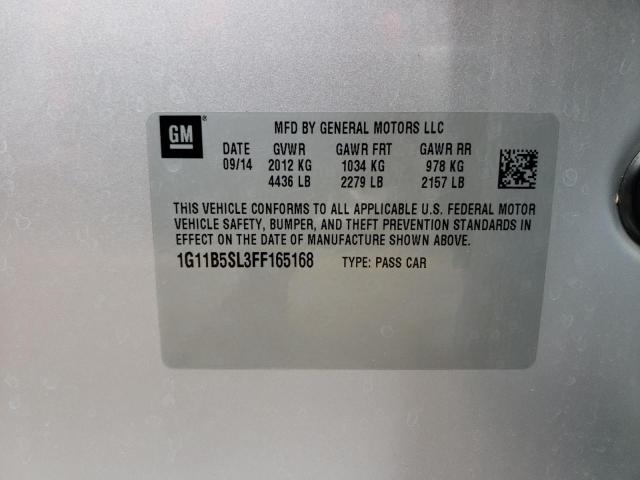 Photo 10 from auction – 2015 CHEVROLET MALIBU LS with VIN 1G11B5SL3FF165168